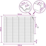  Venecijanska roleta Izgled hrasta 150 x 130 cm 35 mm | shoptok.hr
