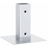  Postolja za stupove kvadratna 4 kom 51x51 mm pocinčani čelik | shoptok.hr