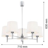  Argon 2110 - Luster na stalku BOLZANO 5xE27/15W/230V krem | Eponuda.com