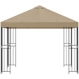 Gazebo 3 x 3 m Bež Poliester i čelik 190 gsm | shoptok.hr