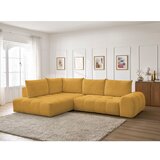Bobochic Paris Senf žuta sklopiva/s prostorom za odlaganje kutna garnitura od šenila (s lijevim kutom/u obliku slova L) Everest – | shoptok.hr