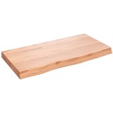 vidaXL Zidna polica svjetlosmeđa 80 x 40 x 6 cm od obrađene hrastovine Cijene