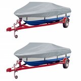 Maison Chic Prevleka za zunanjo pohištvo - Cerade za čoln 2 kosa sive dolžina 427-488 cm širina 229 cm, (21795089) | Shoptok.si