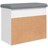  Klupa za cipele bijela 62x32x50 cm od konstruiranog drva | shoptok.hr