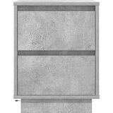  Noćni ormarić s LED svjetlima siva boja betona 38x34x50 cm | shoptok.hr
