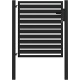 vidaXL Vrtna vrata z zaklepanjem črna 100x100 cm aluminij, (5000301026) Cene