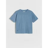 Reserved majica z vezenjem - modra