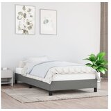  Posteljni okvir temno siv 90x190 cm blago | Shoptok.si