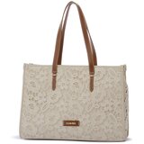 Café Noir Nakupovalne torbe CAFE NOIR M072 SHOPPING MACRAME Bež | Shoptok.si
