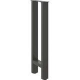  Noge za konzolni stol antracit boje 2 kom 28 x (72-73) cm čelik | shoptok.hr
