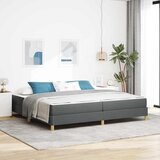 vidaXL Postelja z vzmetnico Taupe, rjava 200 x 200 cm | Shoptok.si