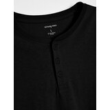 Sinsay Pamučna henley majica s dugim rukavima | shoptok.hr