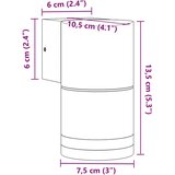 vidaXL Zunanja stenska svetilka črna tlačno lit aluminij | Shoptok.si
