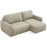 Makamii Bež sklopiva/s prostorom za odlaganje kutna garnitura od šenila (s desnim kutom/s ležaljkom) Lilo – | shoptok.hr