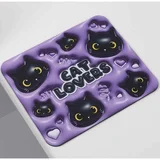 podloga za miša 3D cat ljubičasta XL2552B
