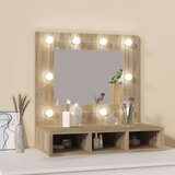 vidaXL ormarić s ogledalom led boja hrasta sonome 60 x 31,5 x 62 cm | shoptok.hr