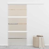 Furnova Drsna vrata ESG steklo in aluminij 102,5x212 cm srebrna, (21944644) Cene