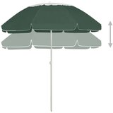  Suncobran za plažu zeleni 300 cm | shoptok.hr