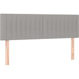  LED uzglavlje svjetlosivo 144 x 5 x 78/88 cm od tkanine | shoptok.hr
