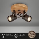 BRILONER 2872-025R - LED spot svetiljka SPOTLIGHT 2xGU10/5W/230V braon | Eponuda.com