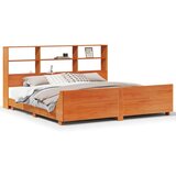  Posteljni okvir brez vzmetnice vošč. rjav 180x200 cm borovina | Shoptok.si