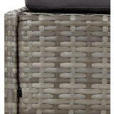LEŽAJ za sunčanje s krovom sivi 200 x 114 x 128 cm poliratan | shoptok.hr