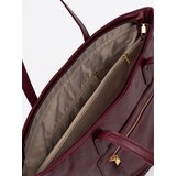 Shelvt Burgundy handbag with gold elements | shoptok.hr