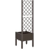  Vrtna sadilica s rešetkom smeđa 40 x 40 x 142 cm PP | shoptok.hr