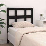  Uzglavlje za krevet crno 80 5 x 4 x 100 cm od masivne borovine | shoptok.hr