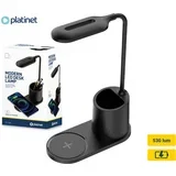 PDL1930 namizna LED svetilka, upogljiva, 530 lumnov, 3 načini svetenja, brezžični polnilec, vgrajeno stojalo, USB-C, 150cm kabel, IP20, črna, (21591289)