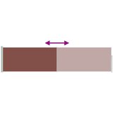  Uvlačiva bočna tenda za terasu 120 x 500 cm smeđa | shoptok.hr