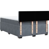  Krevet s oprugama i madracem tamnosivi 160x200 cm baršunasti | shoptok.hr
