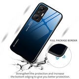 INORCO Za Infinix Hot 20S 4G protiprašno gradientno kaljeno steklo hrbtne lupine PC + TPU telefonska torbica, (22036619) | Shoptok.si