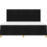 vidaXL Box spring krevet s madracem Crna 200 x 200 cm tkanina | shoptok.hr