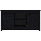 TV omarica črna 103x36,5x52 cm trdna borovina, (20730290) | Shoptok.si