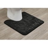 Tendance Tepih za kupatilo pebble 50x50 cm memorijska pena mikrofiber crna Cene