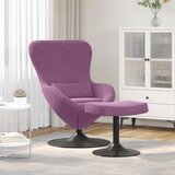 Jaja Stolica s Pufom Ljubičasta Baršun | shoptok.hr