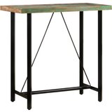 vidaXL barska miza 110x55x107 cm trden akacijev les in železo | Shoptok.si