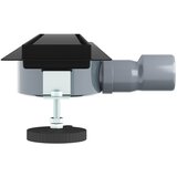 Tuš kanal 2-u-1 sa 360° sifonom Crna 60 cm Nehrđajući čelik 304 | shoptok.hr