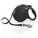 Flexi povodac New Classic S Tape 5m Crna | ePonuda.com