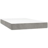  Box spring s madracem LED svjetlosivi 120x200 cm baršun | shoptok.hr
