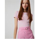 Koton T-Shirt - Pink - Slim fit | Shoptok.si