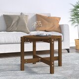The Living Store Klubska mizica medeno rjava Ø 62,5x45 cm trdna borovina - Klubska Mizica, (21781178) | Shoptok.si