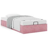 vidaXL Otomanski posteljni okvir brez vzmetnice roza 80x200 cm žamet | Shoptok.si