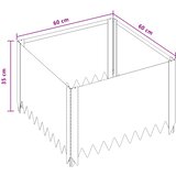  Ograda oko Travnjaka 60 x 60 x 35 cm Čelik Rđa | shoptok.hr