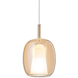  Ondaluce - Visilica na sajli THELMA 1xE27/15W/230V prečnik 19,5 cm zlatna/duvanska bež | Eponuda.com