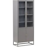 Venture Home vitrina Bakal 40,5 × 190 × 80 cm, svijetlosiva | shoptok.hr