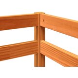 vidaXL Otroški pograd z zavesami modra 80x200 cm trdna borovina | Shoptok.si