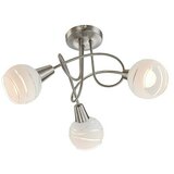 Globo Elliott Stropni reflektor (12 W, Bele barve/prozoren, nikelj mat barve, E14, 3 kos) | Shoptok.si