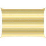  Jedrilica za sunčevu sjenu Žuta i bijela 4 x 7 m HDPE | shoptok.hr